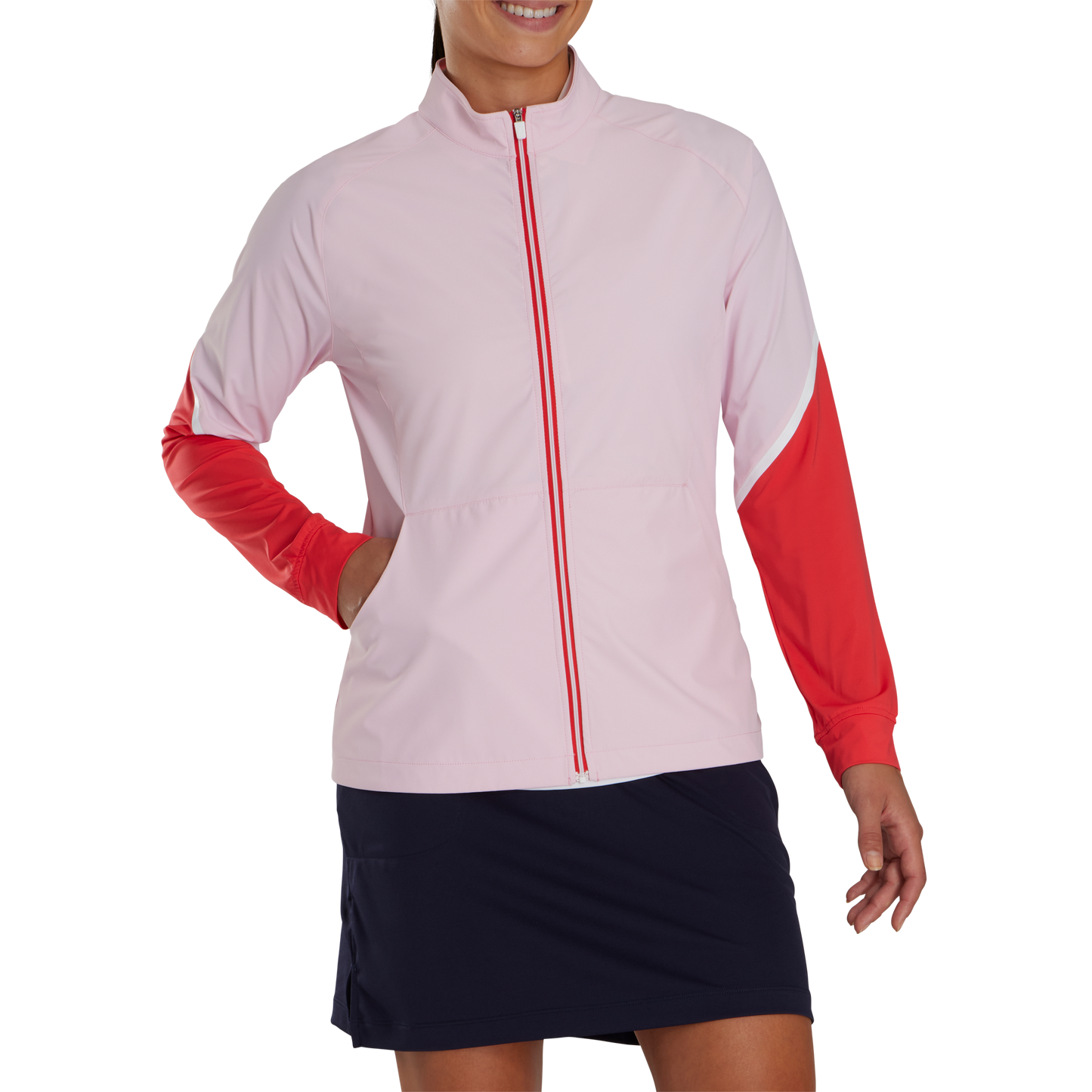 Full-Zip Color Block Jacket Women